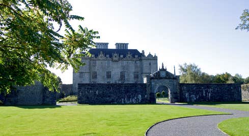 Sunny day at Portumna Castle and Gardens, Portumna, County Galway