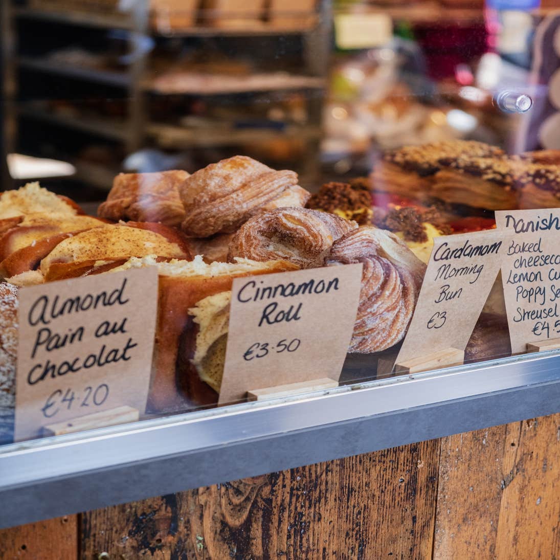 Pastries for sale in the Grumpy Baker in Midleton, County Cork.