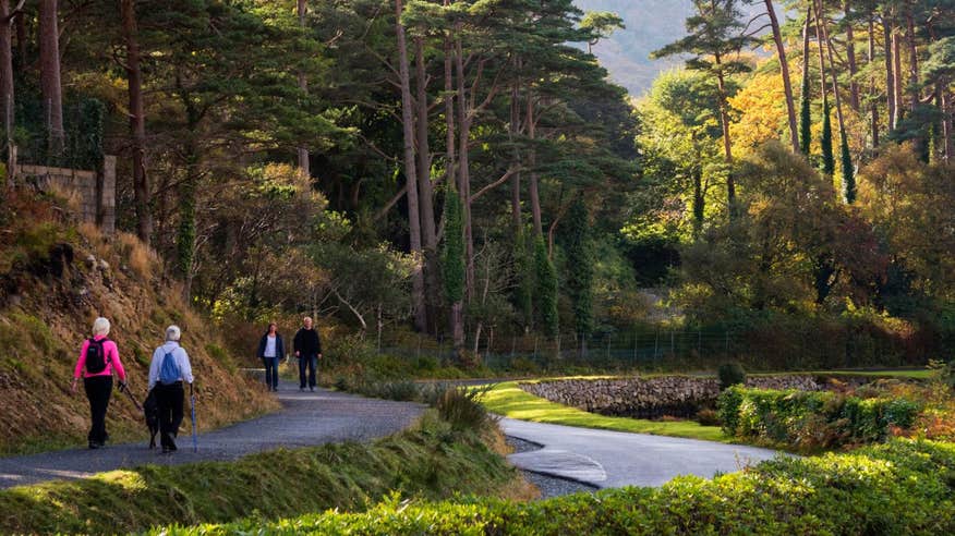 People walking in Glenveagh National Park, Donegal