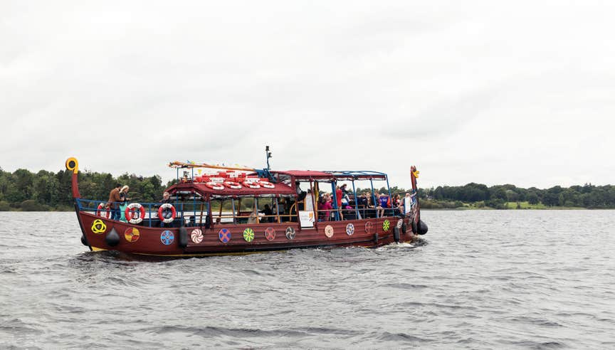 People onboard a Viking Tours boat in Athlone, County Westmeath