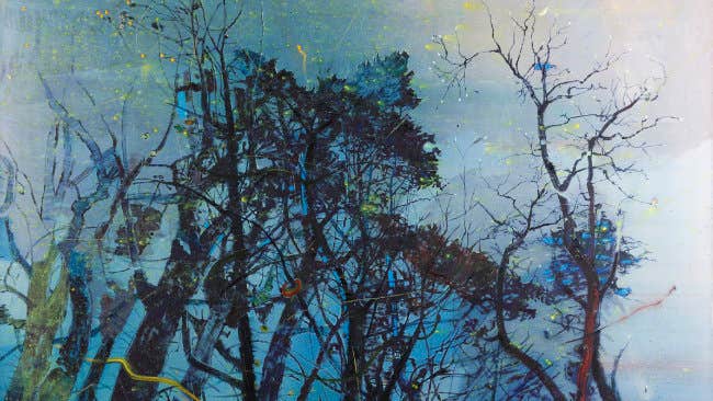 CAG.2343 Elizabeth Magill, Blue Constrictor, 2006, oil on canvas, 153 x 183 cm. Purchased, 2008. © the artist