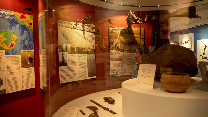 An exhibition in the Rathcroghan Visitor Centre in County Roscommon.