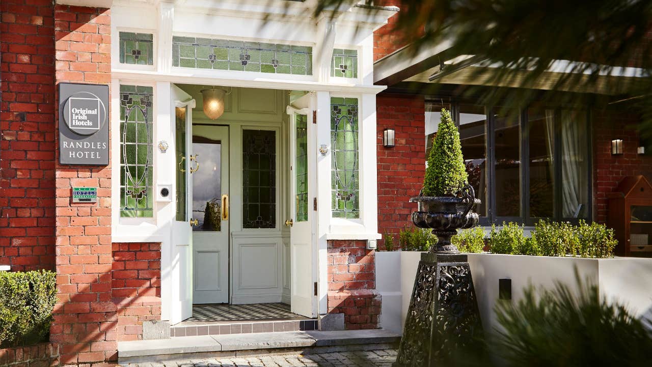 Entrance to hotel
