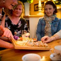 People enjoying a platter at The Burren Food Trail