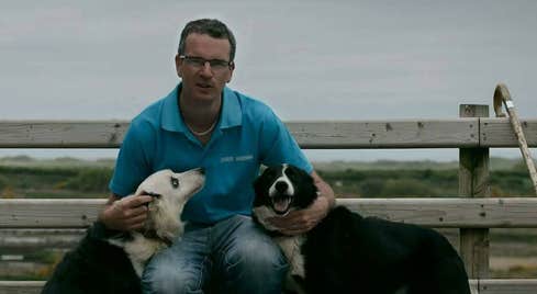 Martin and his sheepdogs at Atlantic sheepdogs