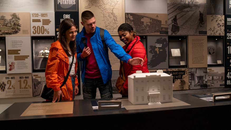 People visiting The National Famine Museum, Strokestown Park in Co Roscommon