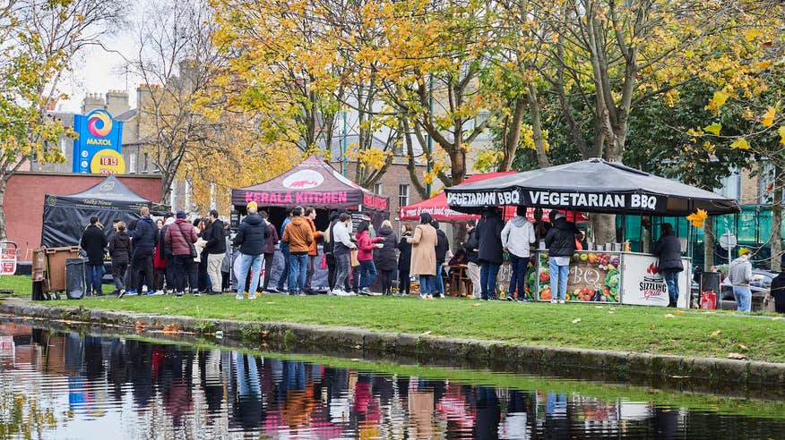 Irish Village Food Market in Dublin city