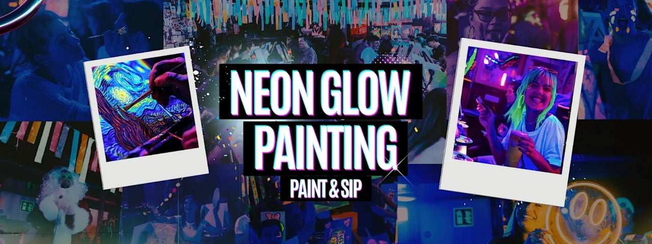 Neon Painting: Alice in Wonderland