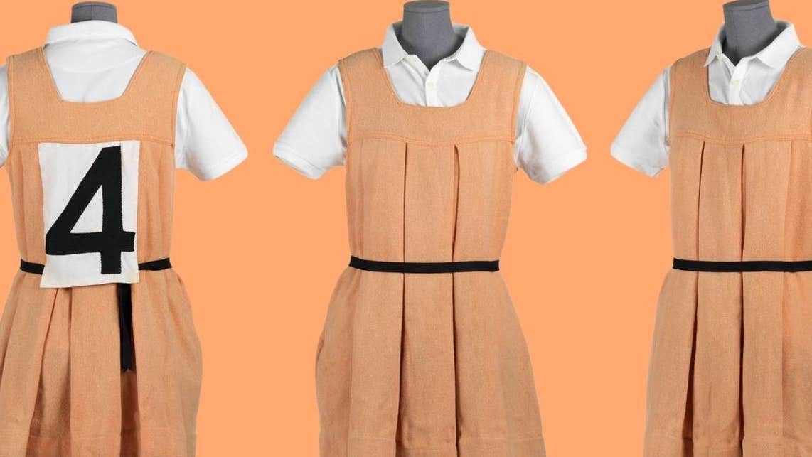 Image of Antrim Camogie Dress, owned and worn by Maeve Gilroy when she won the Camogie All-Ireland Final in 1956 and 1967