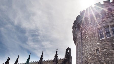 An image of a turret on a castle