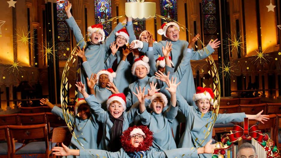 Choir ready to perform at a Saint Patrick's Cathedral Christmas featuring Bryan Dobson