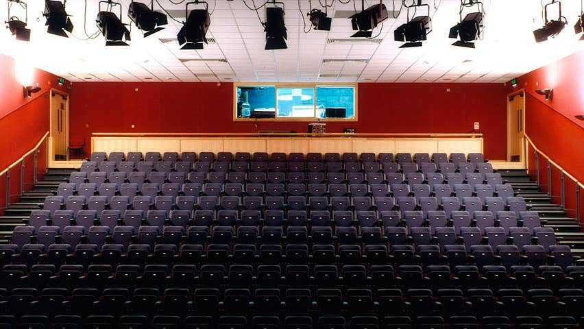 The main auditorium of Draiocht as seen from the stage