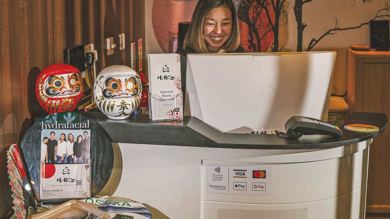 Haku Beauty reception area