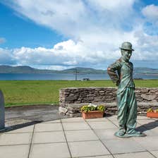 Image of the Charlie Chaplin statue in Waterville in County Kerry