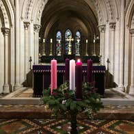 Advent Wreath in front of High Altar