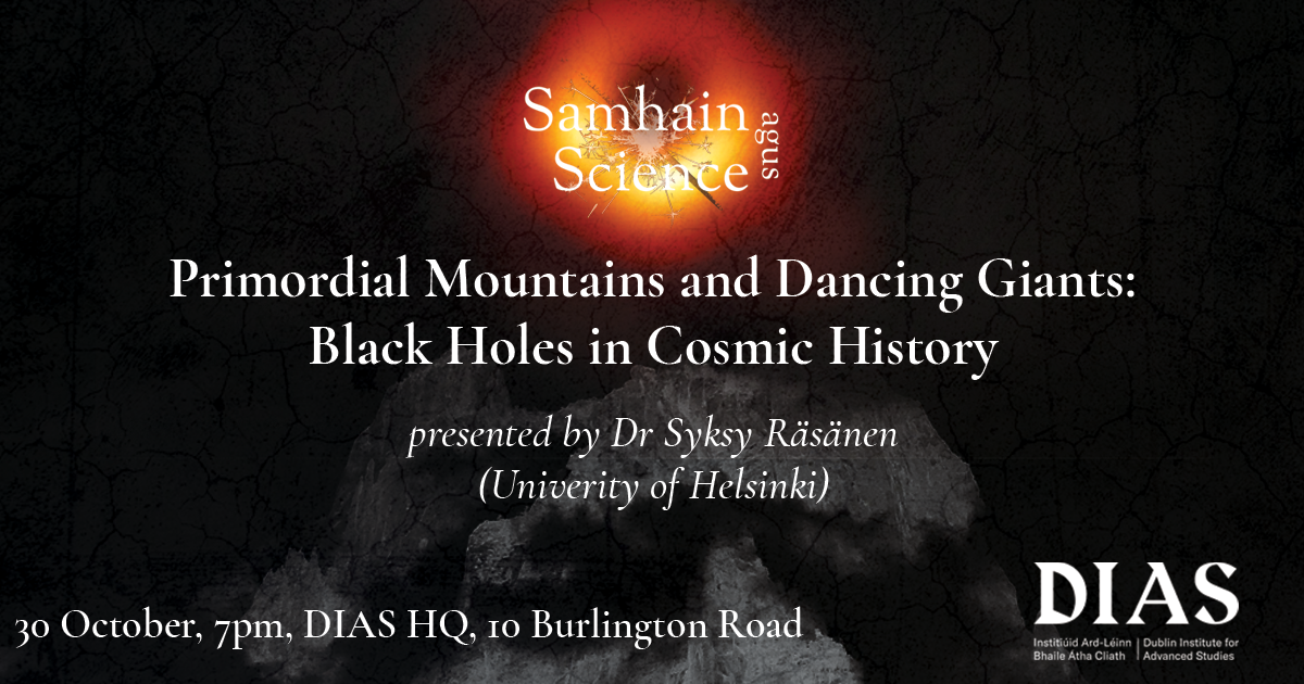 Explore the immense wonders of black holes and their impact on the universe with a journey through cosmic mysteries with Dr Dr Syksy Räsänen (University of Helsinki)