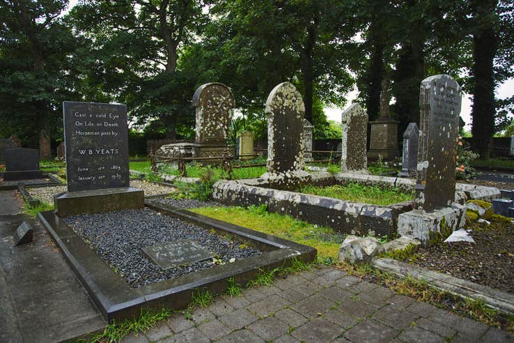The grave of WB Yeats in Benbulben, County Sligo