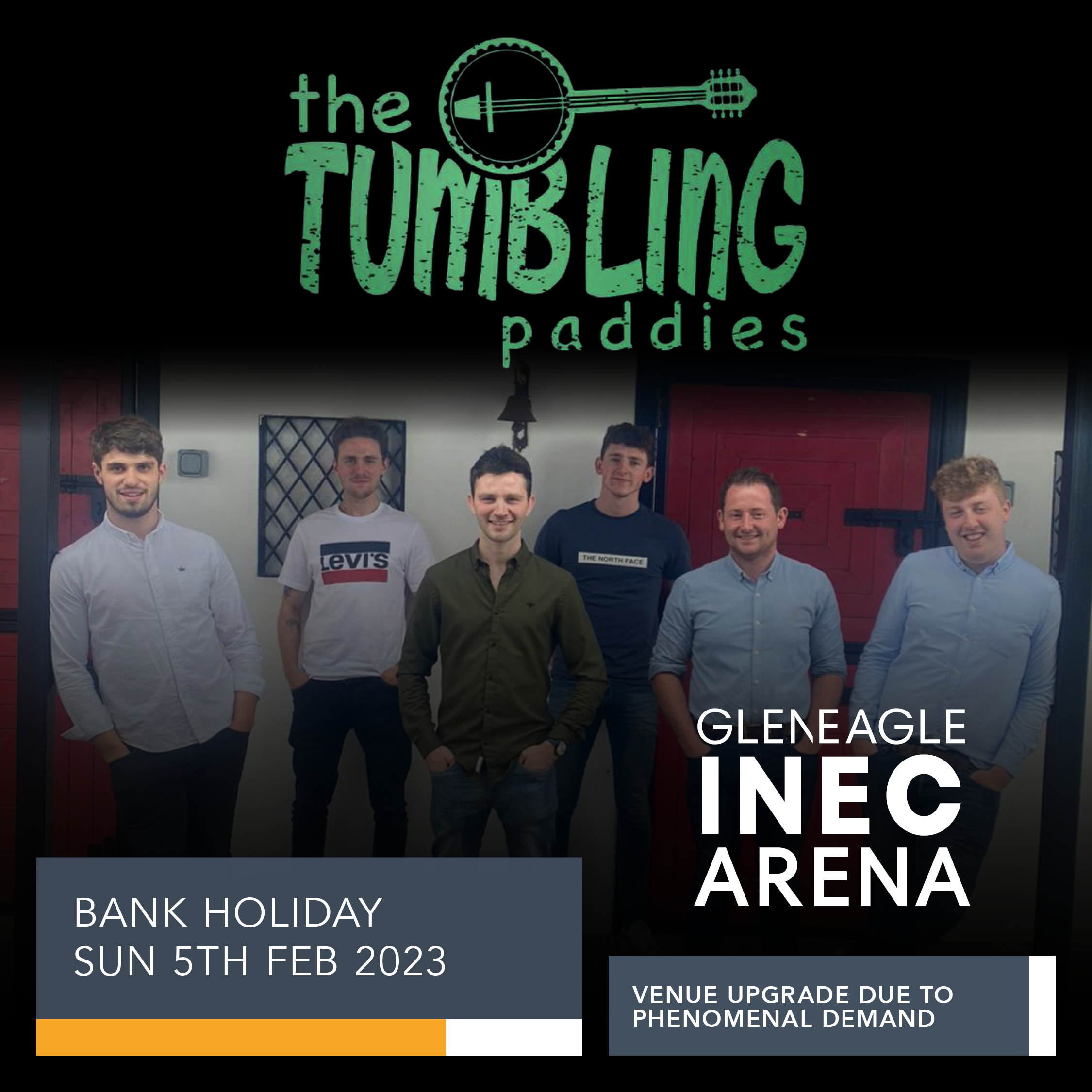 The Tumbling Paddies perform in the Gleneagle INEC Arena on February 5th 2023.