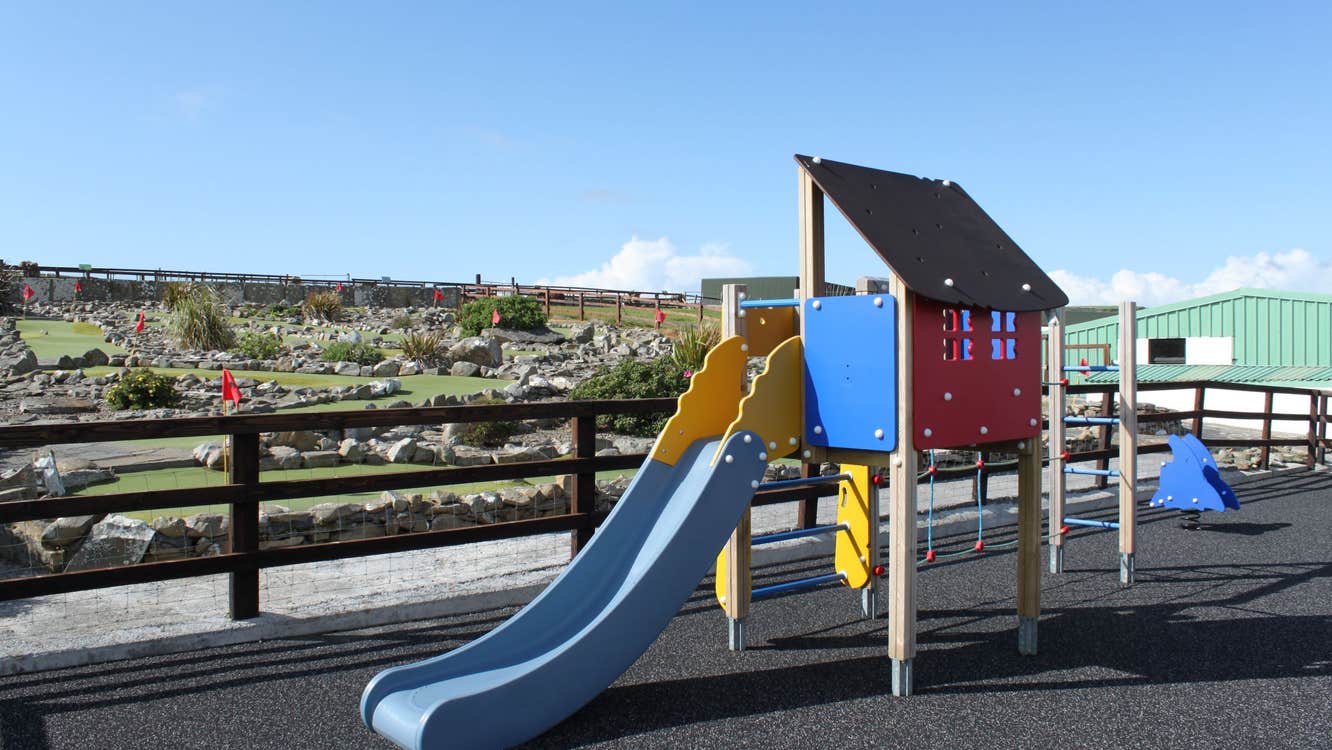 Image of the playground at Moher Hill Petting Farm in County Clare
