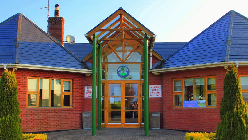 The clubhouse entrance at Edenderry Golf Club