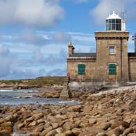 Lighthouse at Blacksod Harbour in County Mayo.