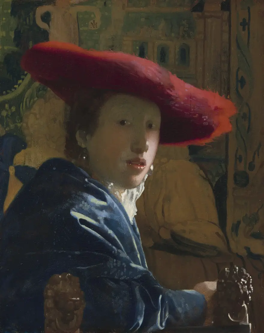 Johannes Vermeer Girl with a Red Hat Andrew W. Mellon Collection National Gallery of Art Washington