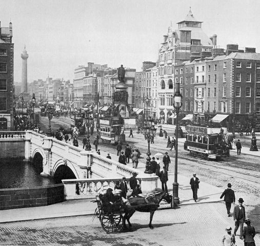 An image depicting Dublin in the time of James Joyce