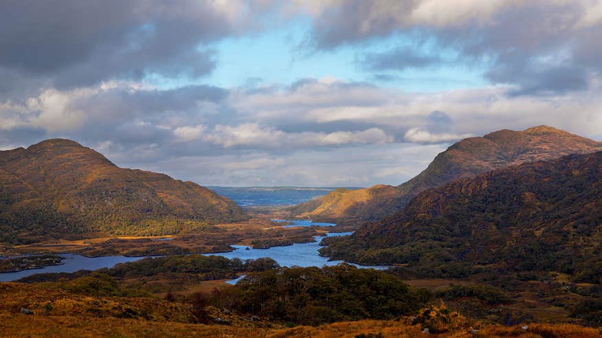 Lakes surrounded by mountains in Co. Kerry
