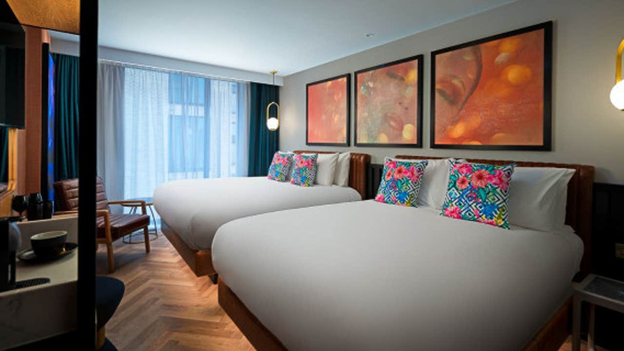 Bedroom with two beds