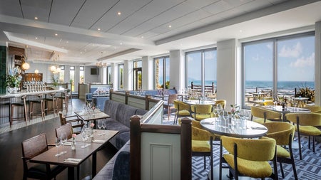 Restaurant with tables and chairs
