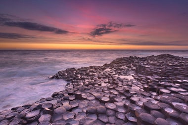 The Giants Causeway at sunrise