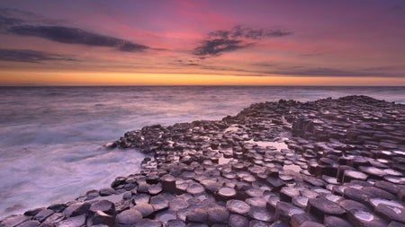 The Giants Causeway at sunrise