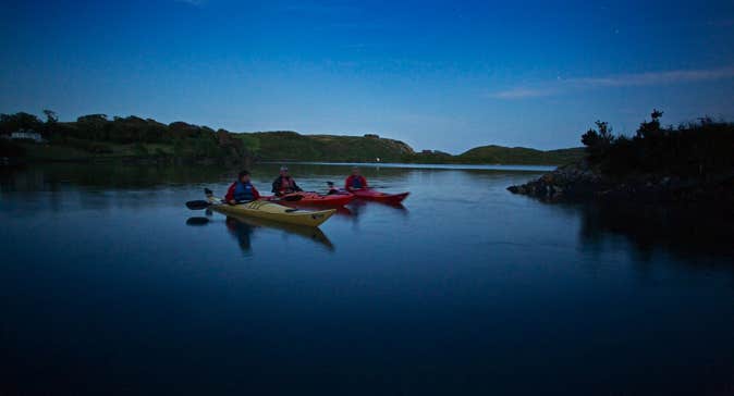 Image of kayakers on Lough Hyne in County Cork