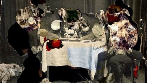 Ailbhe Ní Bhriain, Interval III, 2024, Jacquard tapestry, cotton, wool, silk, Lurex. Collection & image © Hugh Lane Gallery.