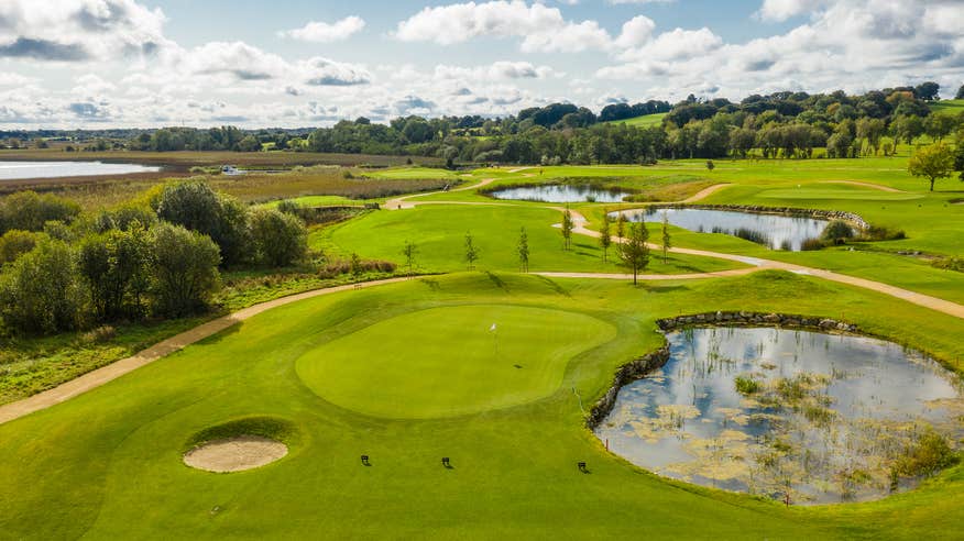 Aerial view of Glasson Golf Club in County Westmeath