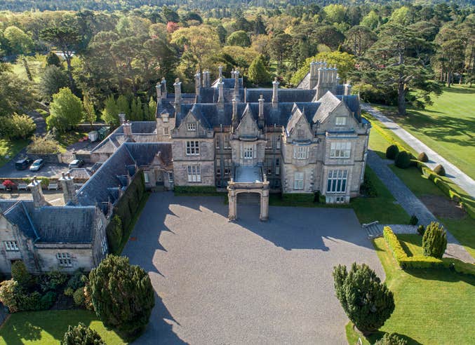 Aerial view of Muckross House in Killarney, County Kerry.