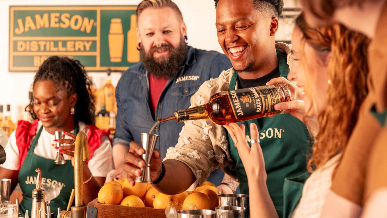 Step behind the bar at the original Home of Jameson in Bow St., Dublin 7. With the help of our expert mixologists, the Jameson Cocktail Making Class will teach you how to craft three delicious cocktails. So, what are you waiting for?