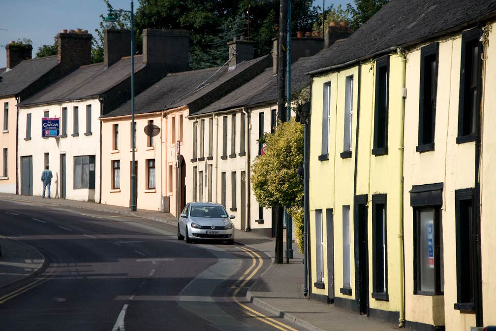 A row of houses in Kells in County Meath