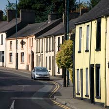 A row of houses in Kells in County Meath