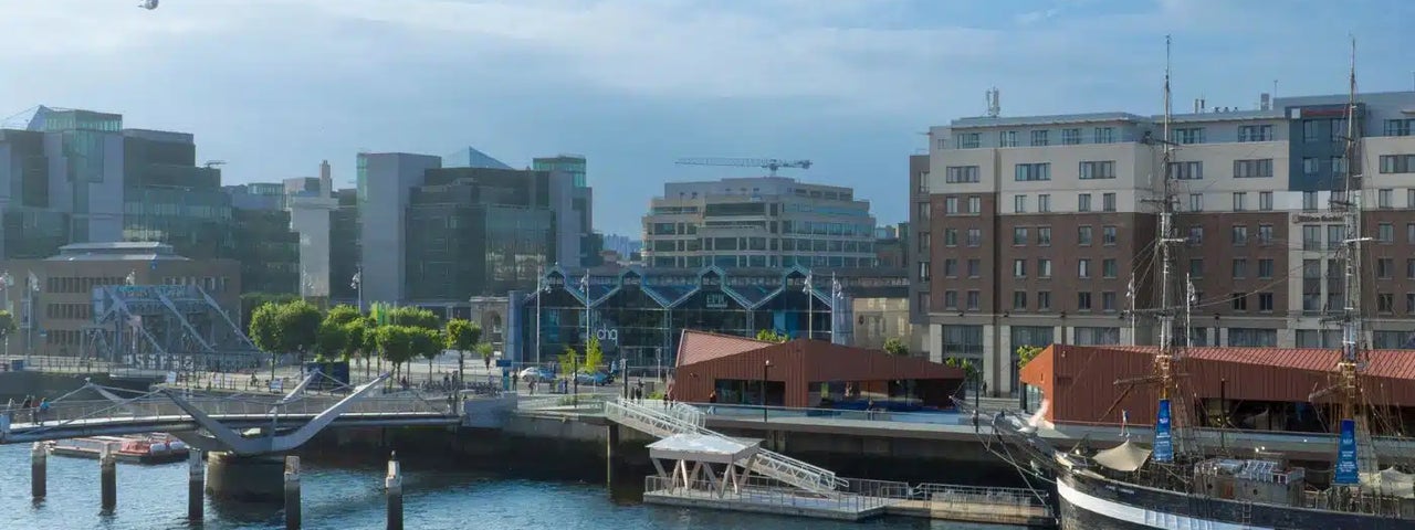 The CHQ Building based at the Dublin Docklands