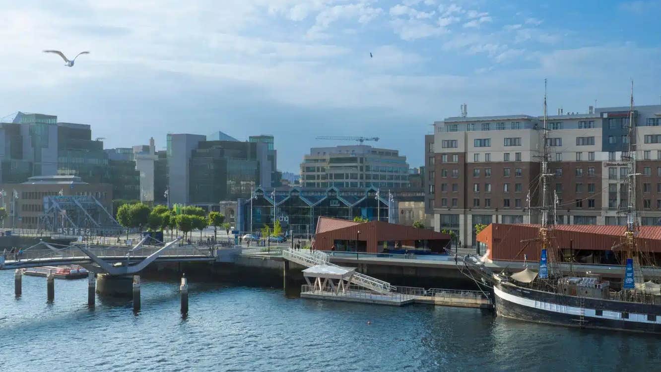 The CHQ Building based at the Dublin Docklands