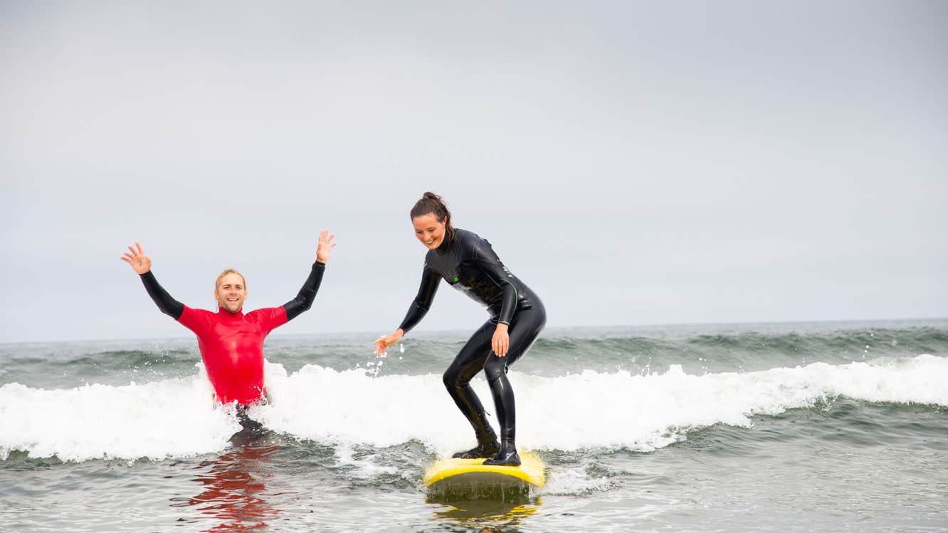 Image of a surfer in County Sligo