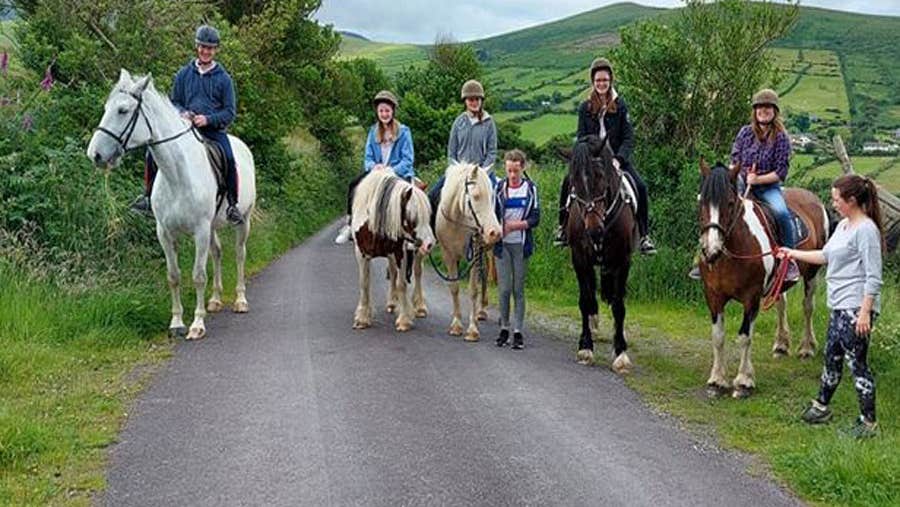 Horse riding at West Kerry Trekking Camp County Kerry