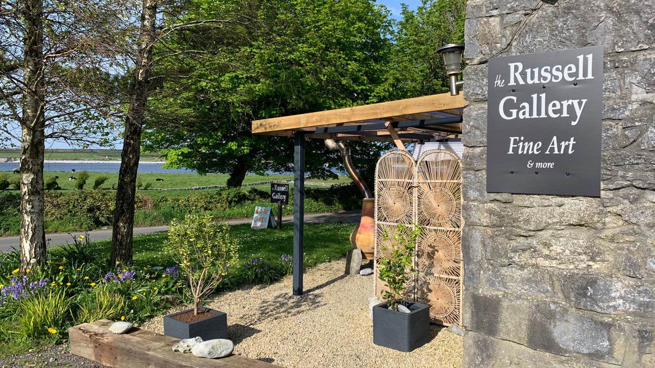 View from the garden at the Russell Gallery