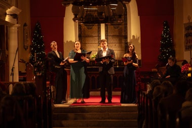 Singers in their element to a full house!