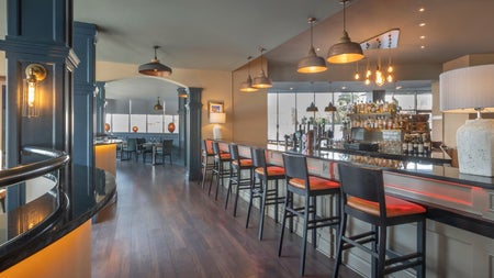 Bar with seating area