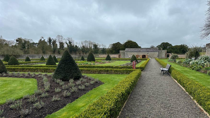 The walled gardens at the Battle of the Boyne site in Drogheda
