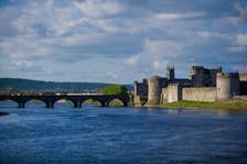 A bridge leading to King John's Castle, Limerick City