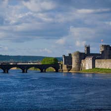 A bridge leading to King John's Castle, Limerick City