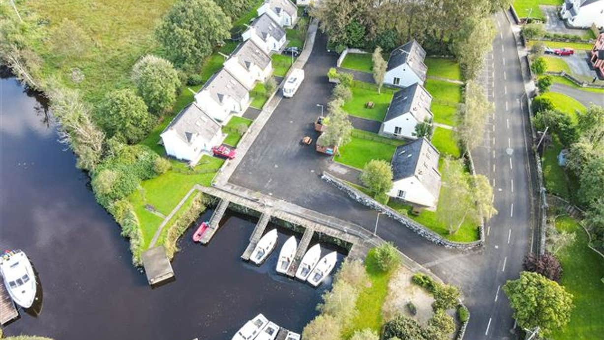 Aerial view of the property